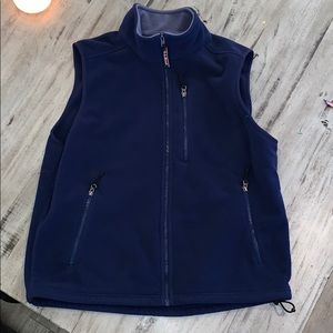 Men’s LL Bean Navy Blue Fleece Vest